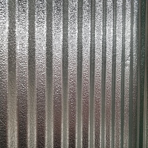 Embossed Aluminum 1-1/4 corrugated sheets .020x33"x10'