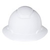 Hard Hat H-800 Series, Full Brim, H-801R, 4 PT Ratchet Suspension, White