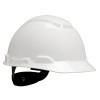 Hard Hat, H-700R Series, Half Brim, H-701R-UV, UV Indicator, 4 PT, White