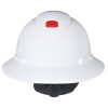 Hard Hat H-800 Series Full Brim, H-801R-UV, UV Indicator, 4 PT,White