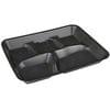 5 Comp Black Foam Serving Tray 500/C