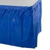 Blue Plastic Tableskirt 29'' X 14' 1/Each