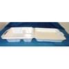Vented 3-Compartment Hinged Foam Container 200/case