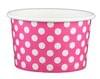 4oz Yogurt Paper Cup Pink Polka 1,000/case