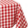 Red Gingham Check Vinyl Table Roll 45 Feet