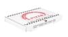 White Corrugated Pizza Box 25x17.5x2 25/bundle