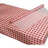 Plastic Red Check Tablecover Roll 100'