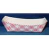 4lb 6oz Red/White Plaid Paper Food Trays 1,000/Case