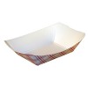 4lb 6oz Red/White Plaid Paper Food Trays 1,000/Case