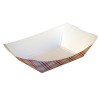 1/2lb Red/White Plaid Paper Food Trays 1,000/Case