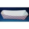 5lb Red/White Plaid Paper Food Trays 500/Case