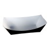 #250 Solid Black Paper Food Trays 500/case