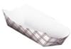 7'' Red/White Plaid Hot Dog Holder Closed-End 1,000/case