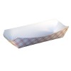 7'' Red/White Plaid Hot Dog Holder Closed-End 1,000/case