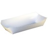 7'' White Paper Hot Dog Tray 1,000/case