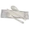 Compostable Cutlery Kit, Fork, Knife, Teaspoon & Napkin 250/Case