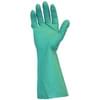 Large Green Lined Nitrile Gloves 12/pair