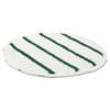 Low Profile Scrub-Strip Carpet Bonnet 21'' White/Green 5/case