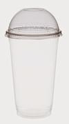 Clear Swirl Tall Lid with No Hole, fits Indulge Containers 1,000/Case