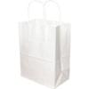 8x4x10 White Shopping Bag 250/Bundle