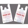 11.5x6.5x21 White Handled Thank You Plastic T-Shirt Bags 12Lb/Case