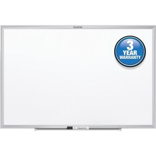 Quartet Classic Whiteboard - 48" (4 ft) Width x 36" (3 ft) Height - White Melamine Surface - Silver Aluminum Frame - Horizontal/Vertical - Durable, Flexible, Smooth Surface - 1 Each