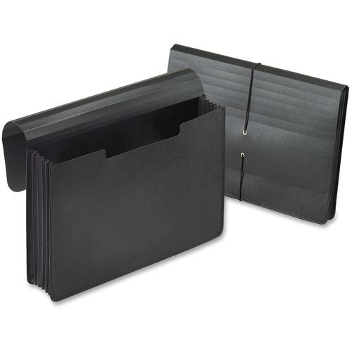 Expanding Portfolio, 5.25" Expansion, 1 Section, Legal Size, Black