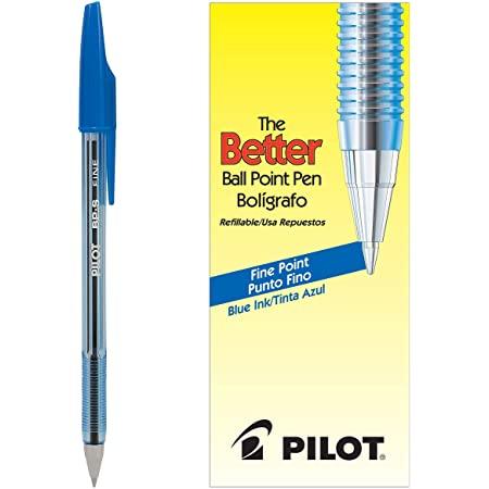 Pen Ball Point Fine Point. 3/Pack - Blue (Discontinued)