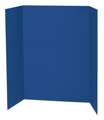 Blue 48x36 Tri-Fold Project Display Board