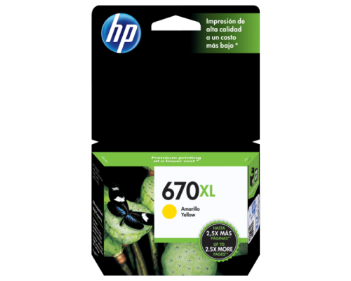HP #670 XL Yellow, DJ3525