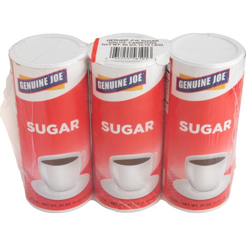 Genuine Joe 20 oz. Sugar Canister 3/Pk