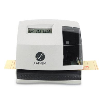 100E Time Clock and Stamp, White