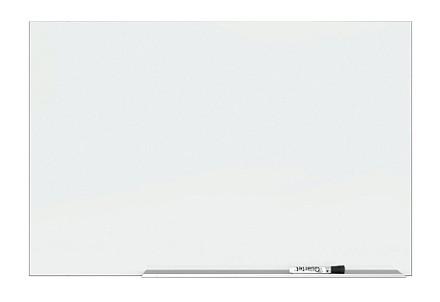 Element Framed Magnetic Glass Dry-Erase Boards, 74" x 42", Aluminum Frame