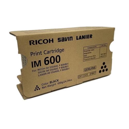 Ricoh Print Cartridge Black IM600, IM550, P800, P801 12/carton