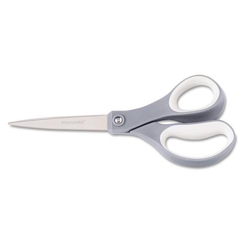 Everyday Titanium Softgrip Scissors 8 Long 3.1 Cut Length Gray Straight Handle