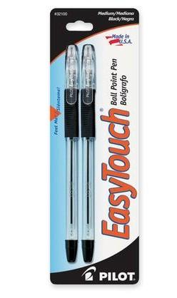 Pen EasyTouch Medium 2/Pack - Black