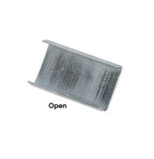 Steel Banding Seals, 1/2 Inch, Open Snap On, 2500/Case