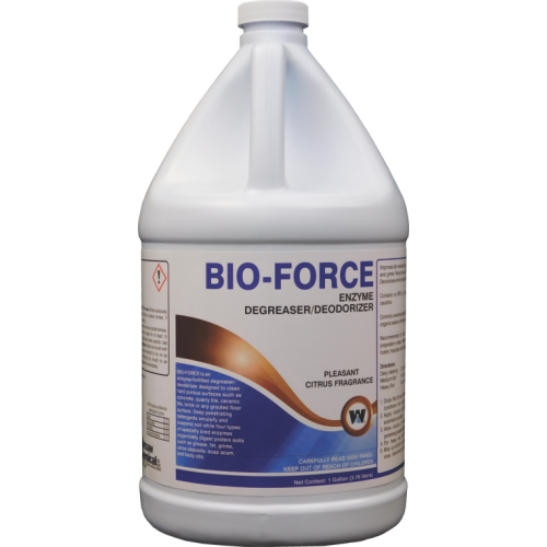 Bio-force Concentrated Enzyme Cleaner, Degreaser & Deodorizer, Citrus Scent, 4 Gal/Case