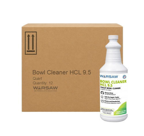 9.5% HCL Bowl and Porcelain Cleaner, 12 Qts/cs