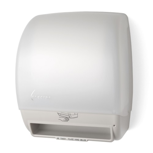 Electra Touchless Roll Towel Dispenser, White Translucent