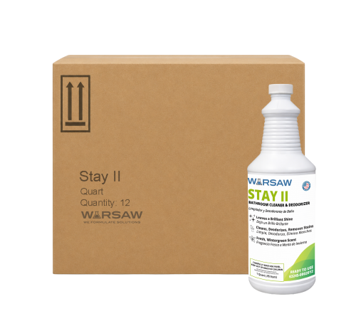 Stay Restroom Cleaner, Delimer, Disinfectant 12 Qts