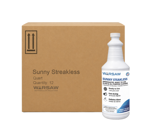 Sunny Streakless Glass & Mirror Cleaner, 12 Quarts/case