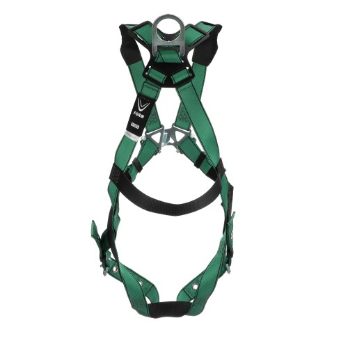 MSA V-FORM Harness, Standard, Back & Chest D-Rings, Tongue Buckle Leg Straps
