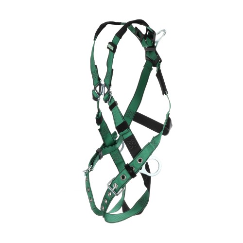 MSA V-FORM Harness, Extra Large, Back & Hip D-Rings, Tongue Buckle Leg Straps