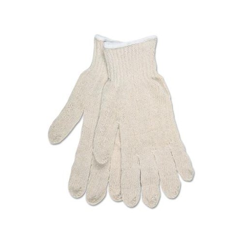 MEMPHIS GLOVE Multipurpose String Knit Gloves, Economy Weight, Natural, Large