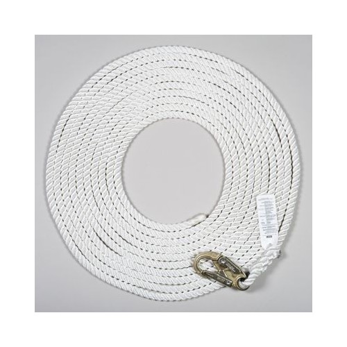 MSA Polyester Rope Vertical Lifeline with 36C snaphook, 50ft, ANSI