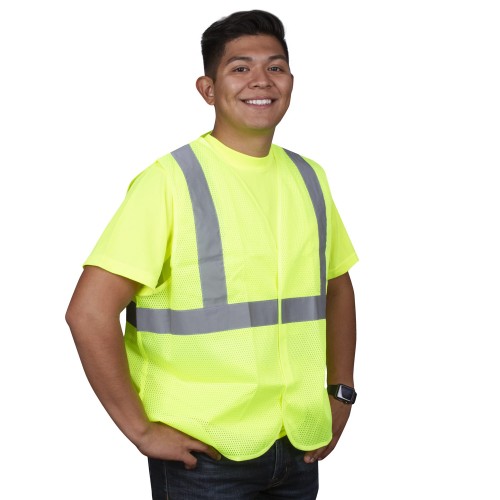 Safety Vest, Type R, Class 2, Mesh, 3XL