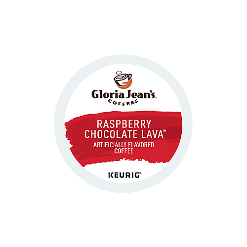 k-cup gloria jeans raspberry chocolate lava 24/bx