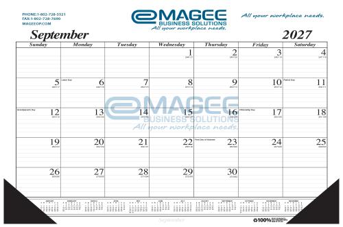 2027 Calendar Desk Pad 22x17 MAGEE