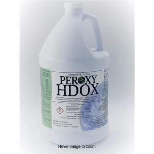 Peroxy HDOX All Purpose Cleaner One-Step Disinfectant Sanitizer 1 GAL Multi Surface Concentrate Virucidal